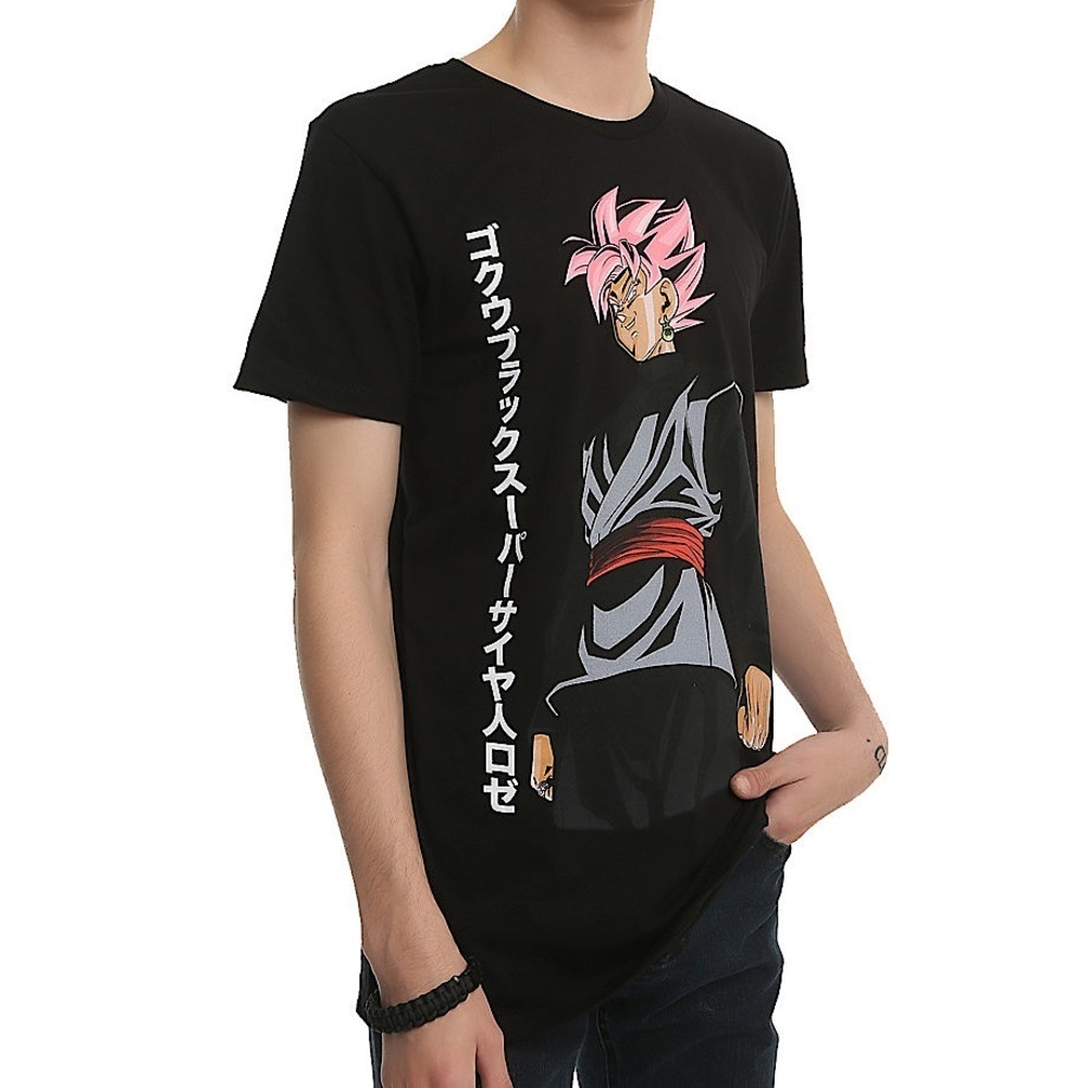 Hot Topic Dragon Ball Z Super Super Saiyan Rosé Goku Anime Graphic T-Shirt XS